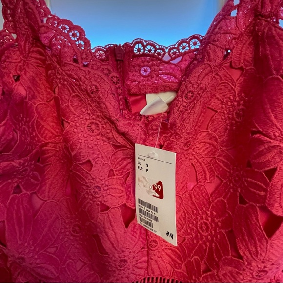 H&M Pink Spaghetti Strap Mini dress - Picture 7 of 7